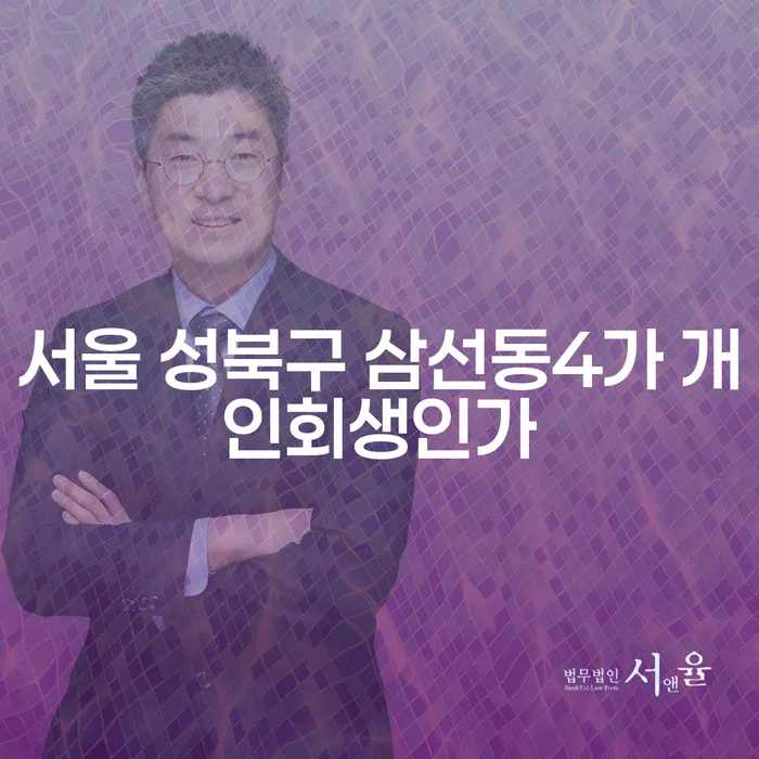 서울 성북구 삼선동4가 개인회생인가, 어떻게 시작해야 할까요?